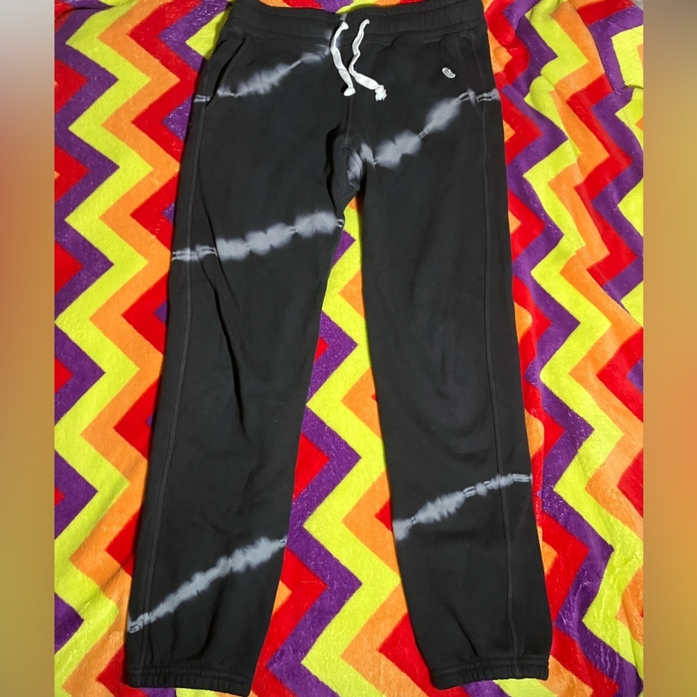 Champion Black Tie-Dye Sweatpants